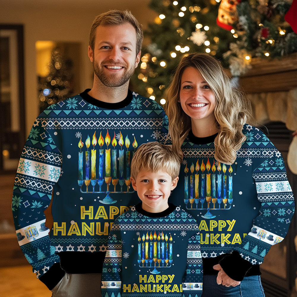 Happy Hanukkah Jewish Ugly Sweater