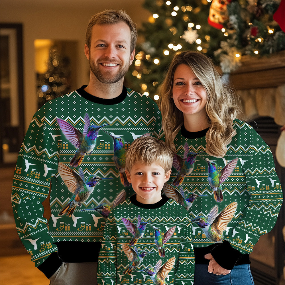 Hummingbird Ugly Christmas Sweater