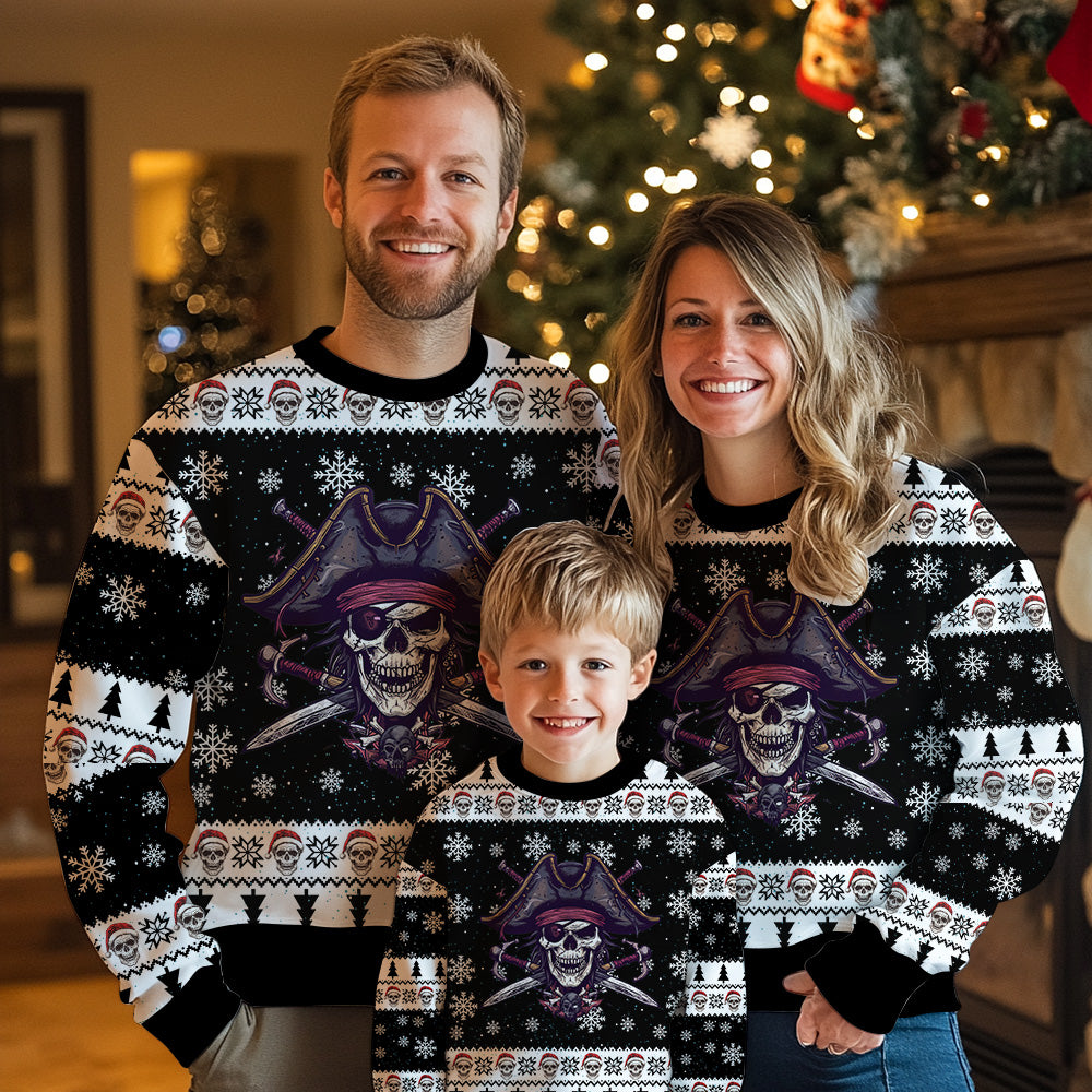 Pirate Skull Ugly Christmas Sweater