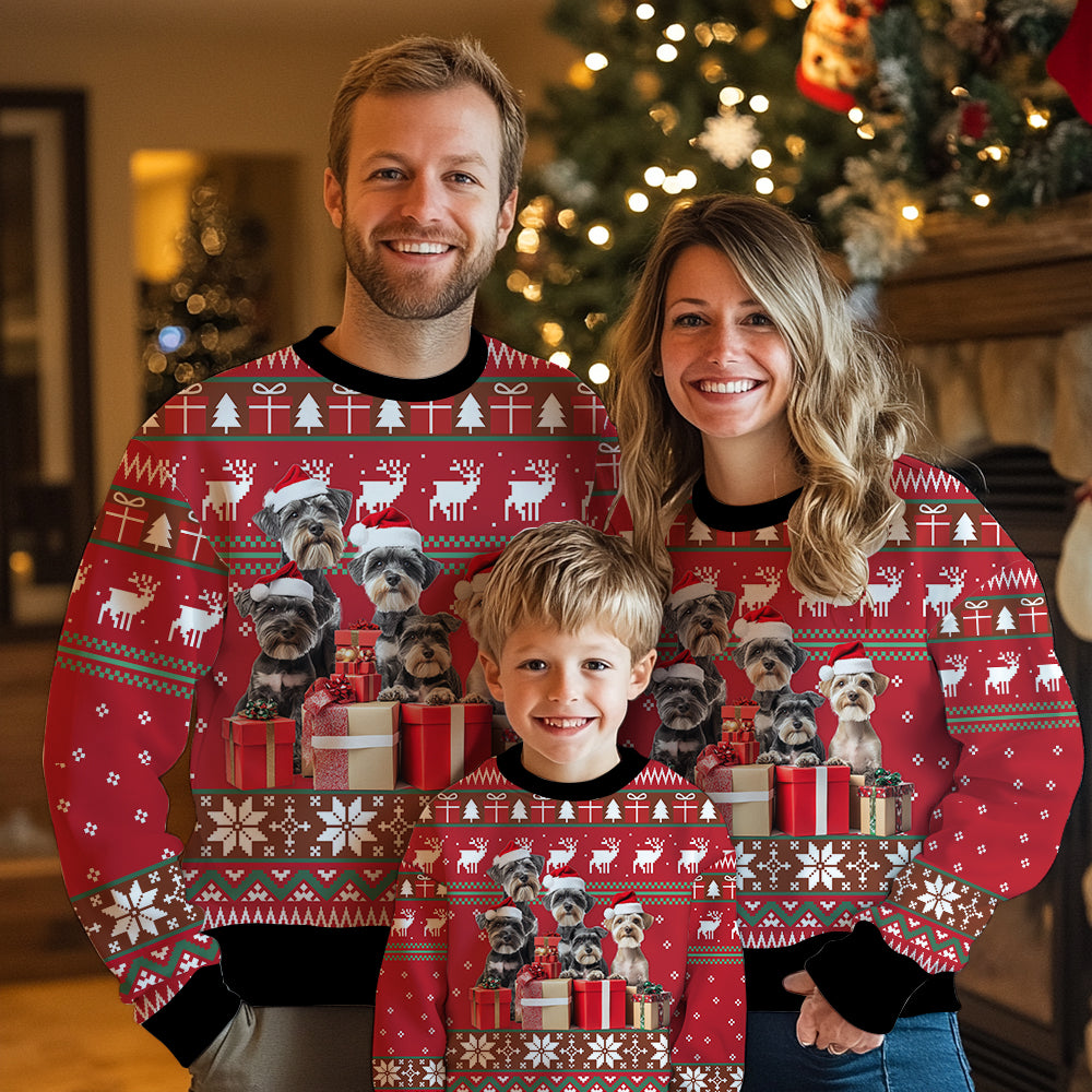 Cute Schnauzer Ugly Christmas Sweater