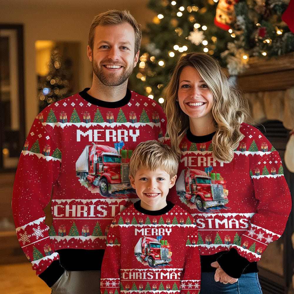Truck Ugly Christmas Sweater