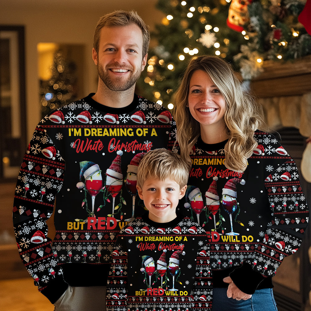 Funny Wine Ugly Christmas Sweater