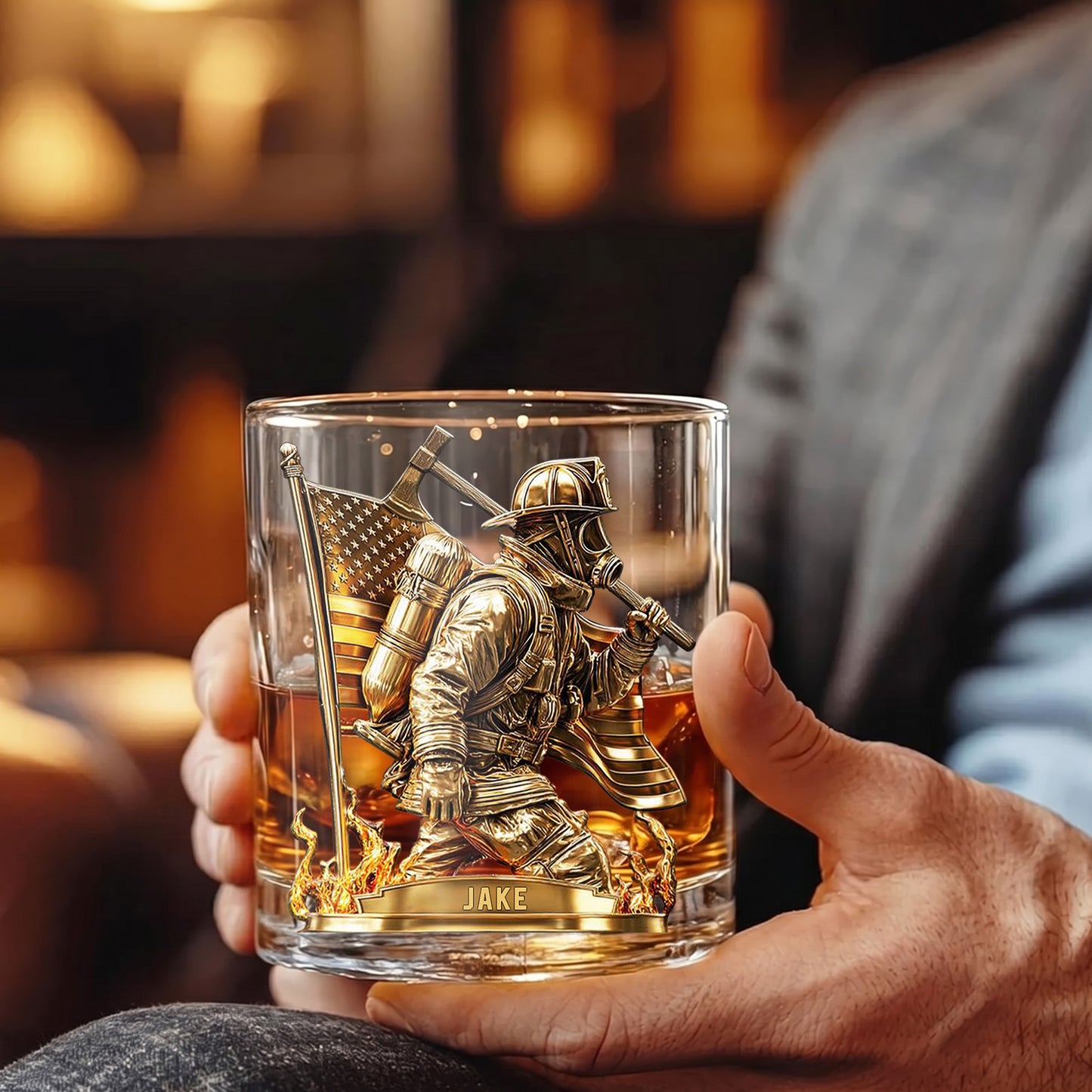 Personalized Christian Faith Whiskey Glass - Custom Jesus Christ Design