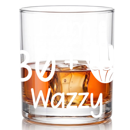 Personalized Funny Birthday Whiskey Glass - Middle Finger Gag Gift