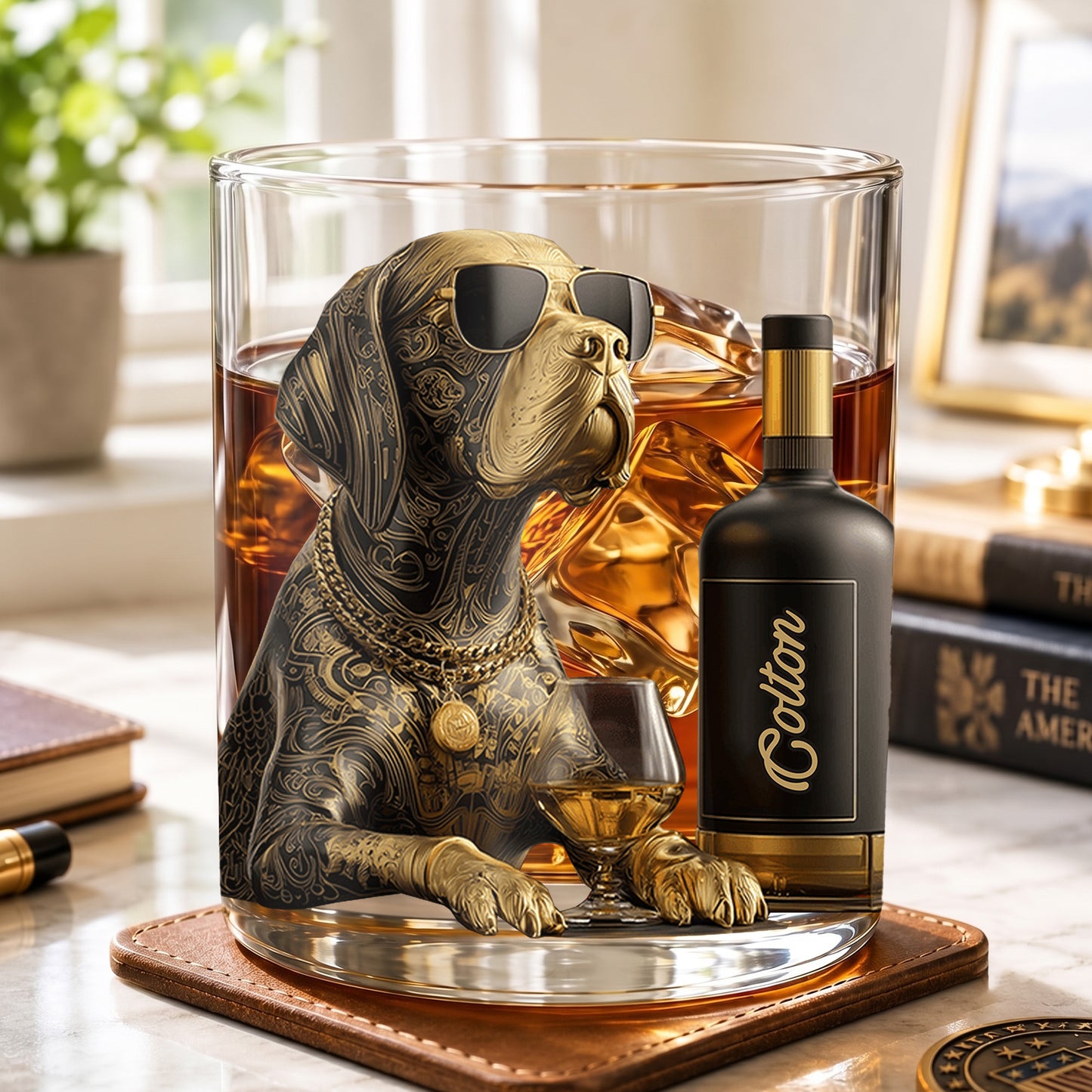 Personalized Dog Whiskey Glass - Custom Cool Pet Lover Gift