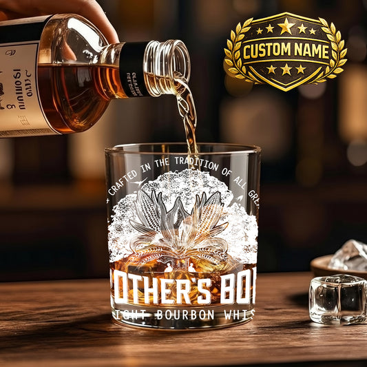 Personalized Engraved Brother's Bond Whiskey Glass - 11 oz Rocks Glass