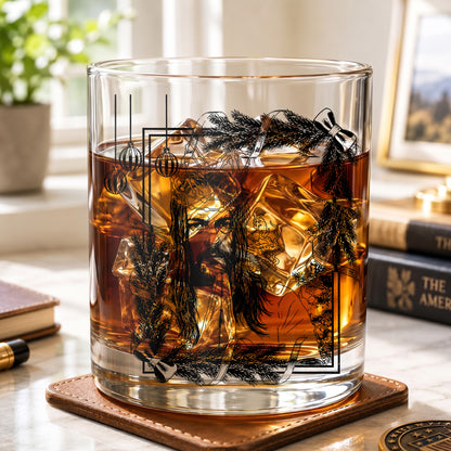 Personalized Christmas Jesus Whiskey Glass - Holiday Faith Gift