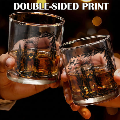 Personalized Christmas Jesus Whiskey Glass - Holiday Faith Gift