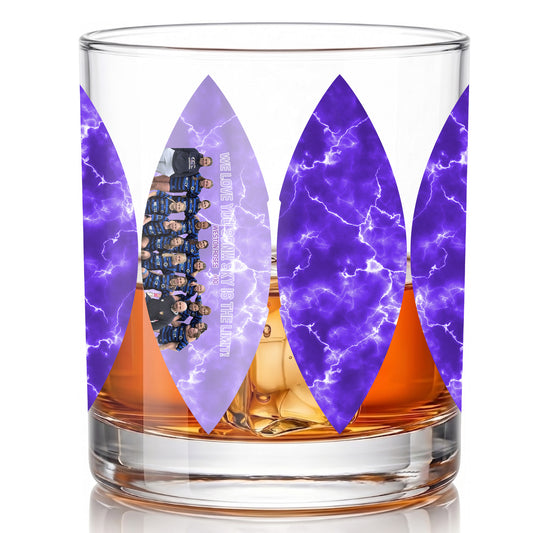 Personalized Photo Whiskey Glass - Custom Team & Sports Gift