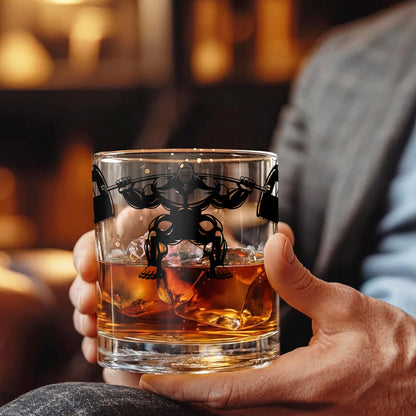 Personalized Gorilla Whiskey Glass - Custom Gym Fitness Gift