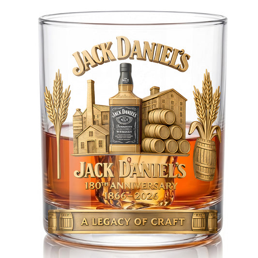 Jack Daniel's 160th Anniversary Whiskey Glass - Commemorative Gift