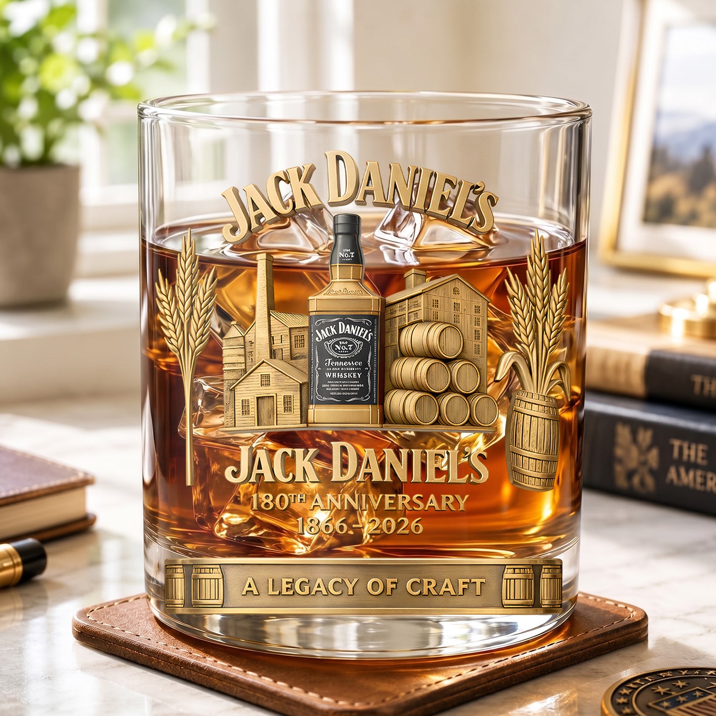 Jack Daniel's 160th Anniversary Whiskey Glass - Commemorative Gift