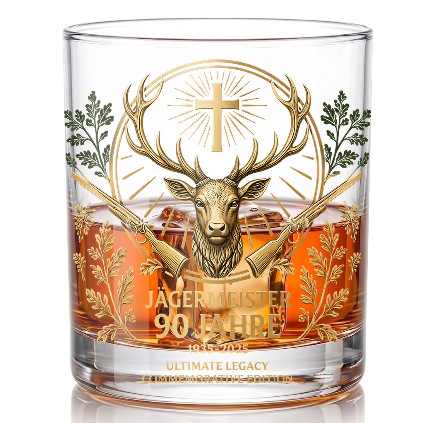 Jägermeister 90 Jahre Whiskey Glass - Commemorative Edition Gift