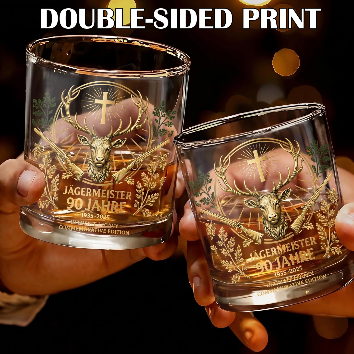 Jägermeister 90 Jahre Whiskey Glass - Commemorative Edition Gift