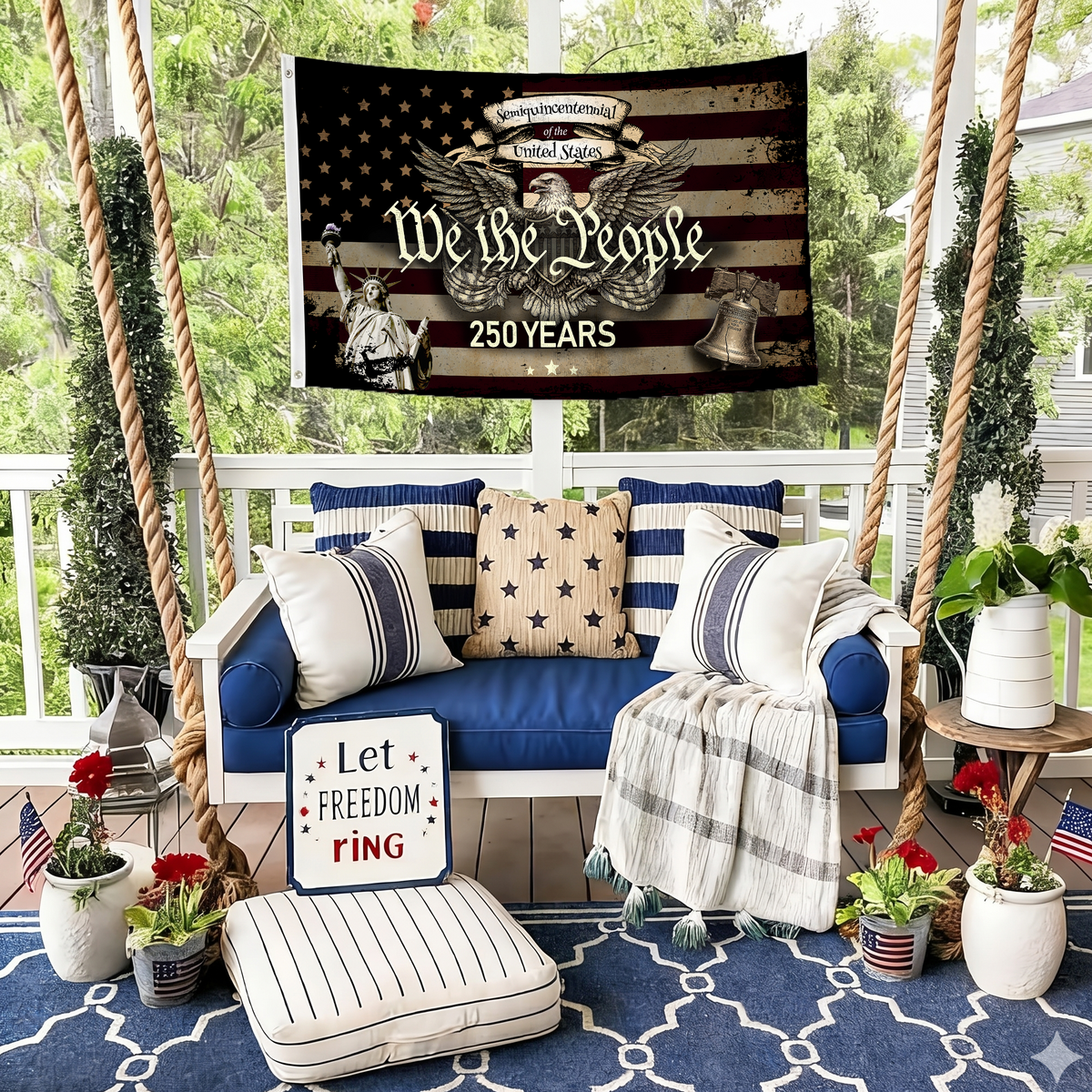 America 250th Anniversary Flag | We The People Patriotic Eagle Flags