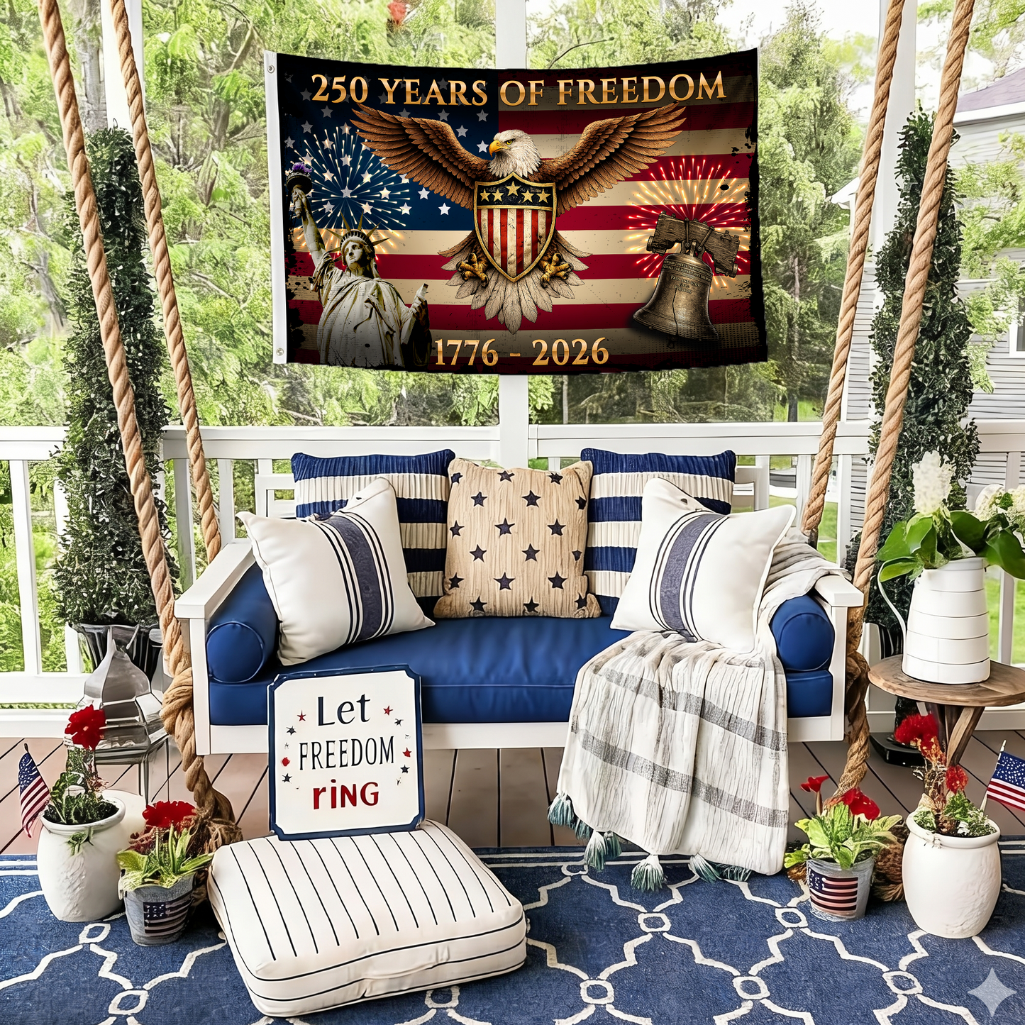 250 Years of Freedom Flag | 1776-2026 Eagle & Liberty Bell Flags