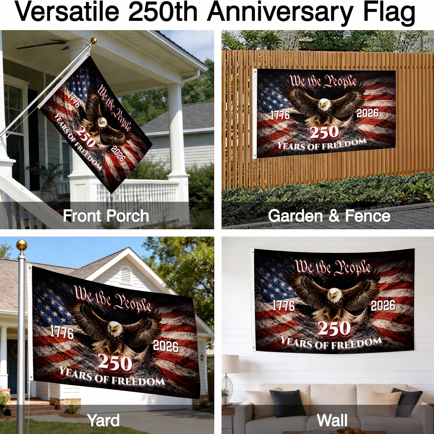 We The People Flag | 250 Years of Freedom Eagle Flags