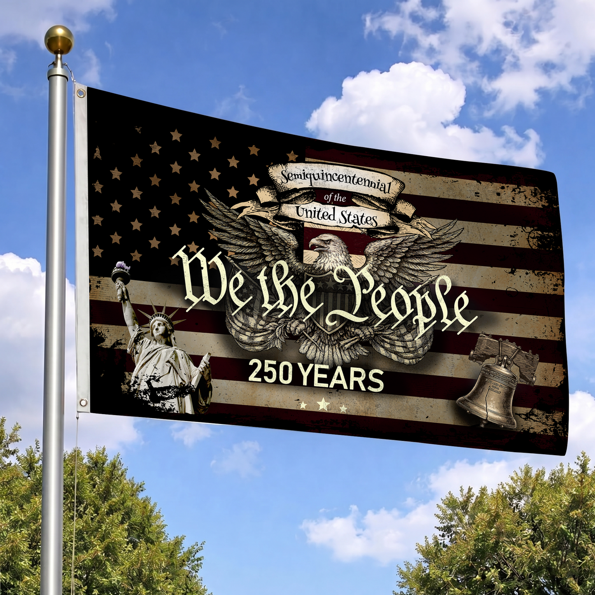 America 250th Anniversary Flag | We The People Patriotic Eagle Flags