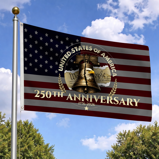 United States 250th Anniversary Flag | Liberty Bell Eagle Flags
