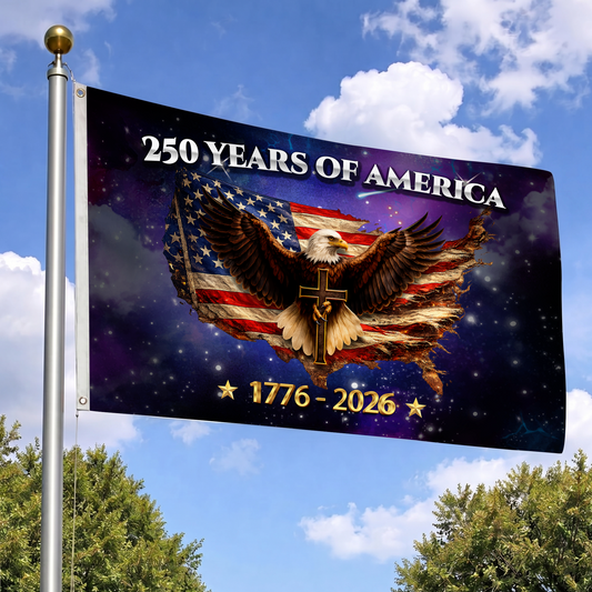 250 Years of America Flag | 1776-2026 Eagle Cross Flags