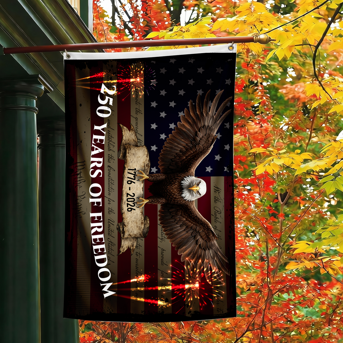 250 Years of Freedom Flag | Happy 250th Birthday US Patriotic Decor