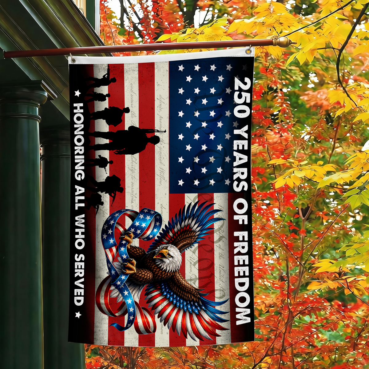 250 Years of Freedom Flag | Honoring All Who Served Veteran Flags