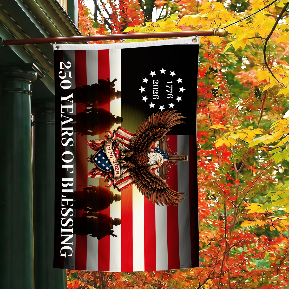 250 Years of Blessing Flag | Eagle & Veteran Patriotic Flags