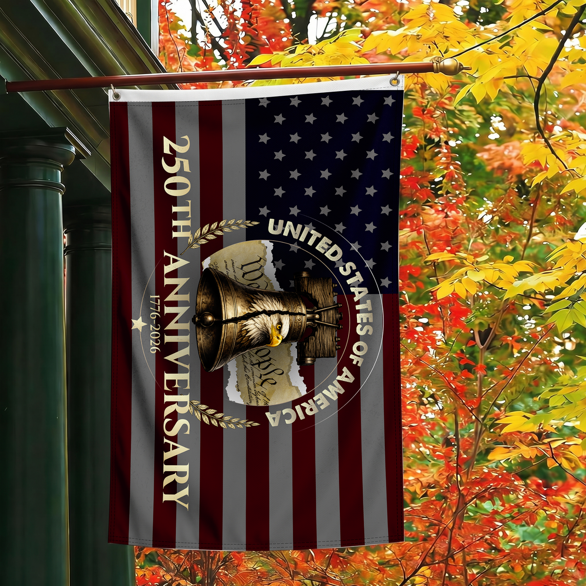 United States 250th Anniversary Flag | Liberty Bell Eagle Flags