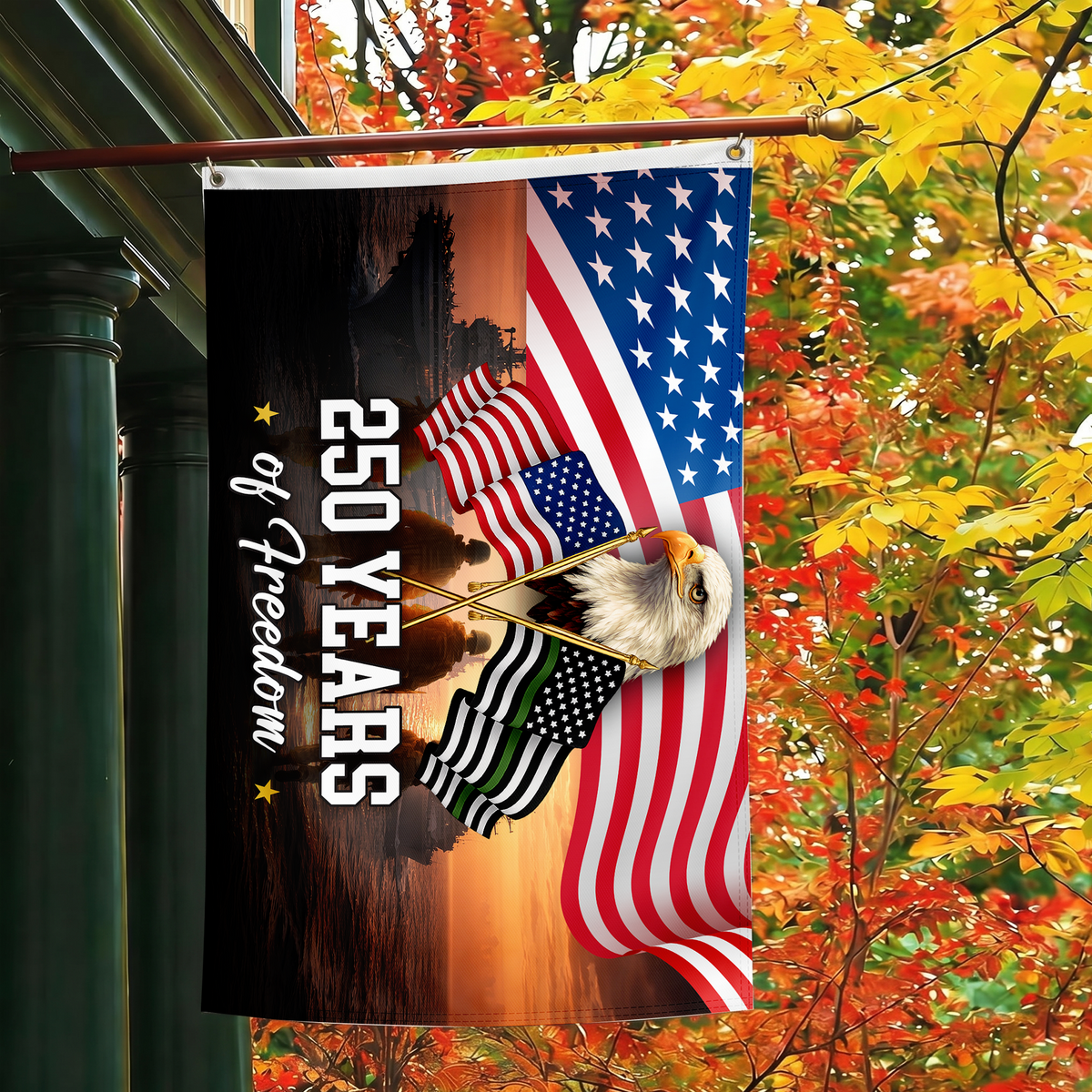 America 250th Anniversary Flag | Navy & Veteran Freedom Flags