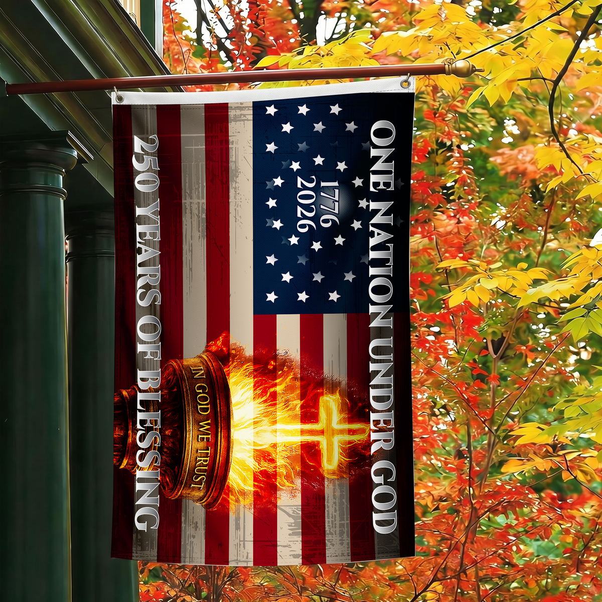 250 Years of Blessing Flag | In God We Trust Patriotic Flags