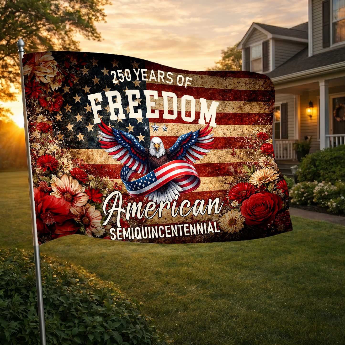 250 Years of Freedom Flag | American Semiquincentennial Patriotic Flags