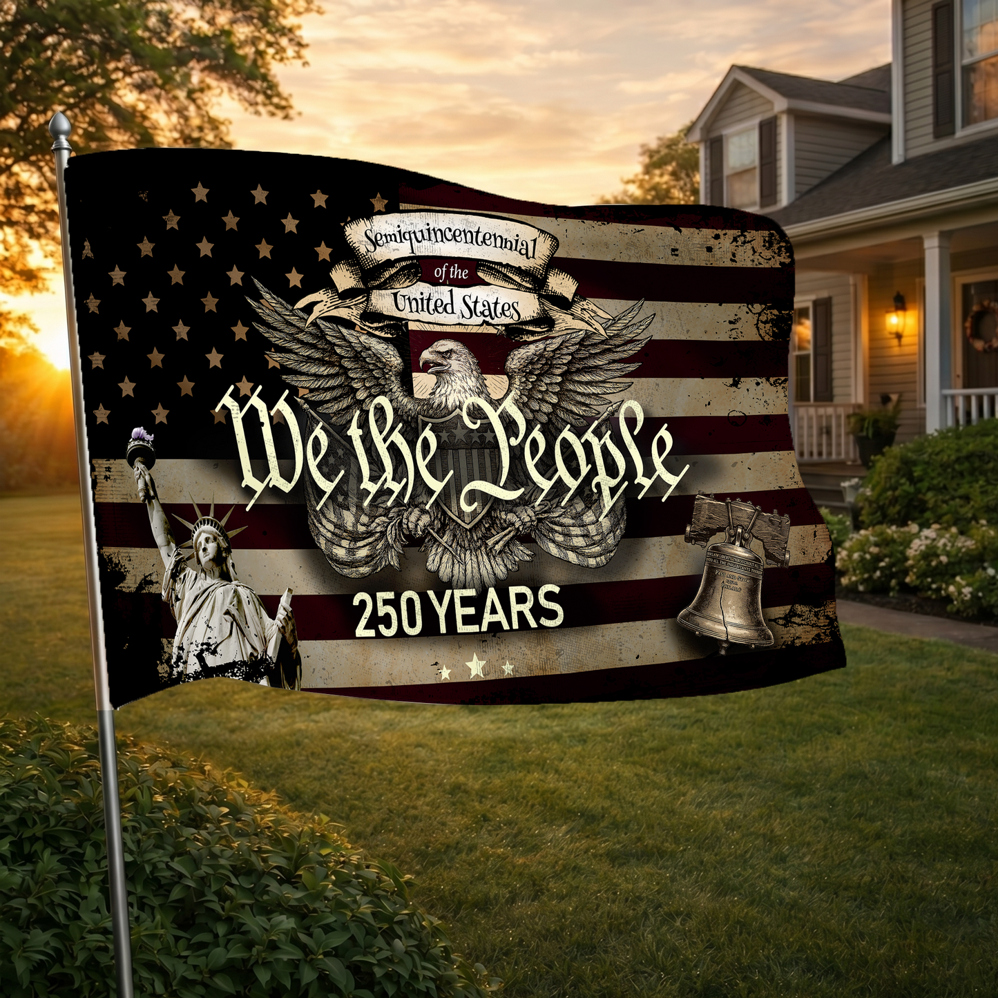 America 250th Anniversary Flag | We The People Patriotic Eagle Flags