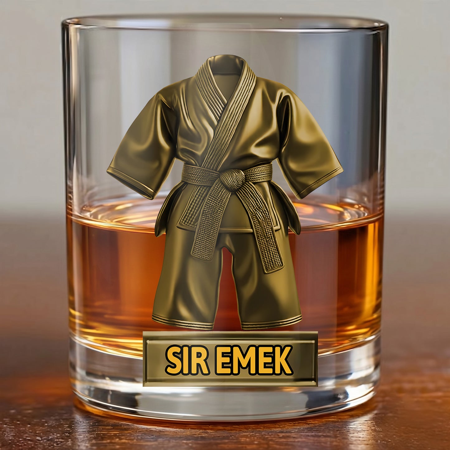 Personalized Taekwondo Whiskey Glass - Custom Martial Arts Gift