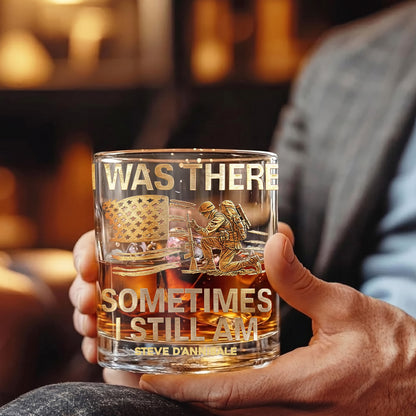 Personalized Veteran Whiskey Glass - Custom Military Tribute Gift