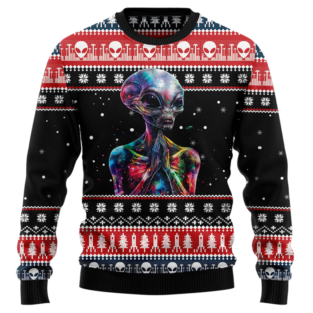 Funny Alien Ugly Christmas Sweater