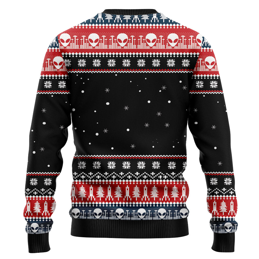 Funny Alien Ugly Christmas Sweater