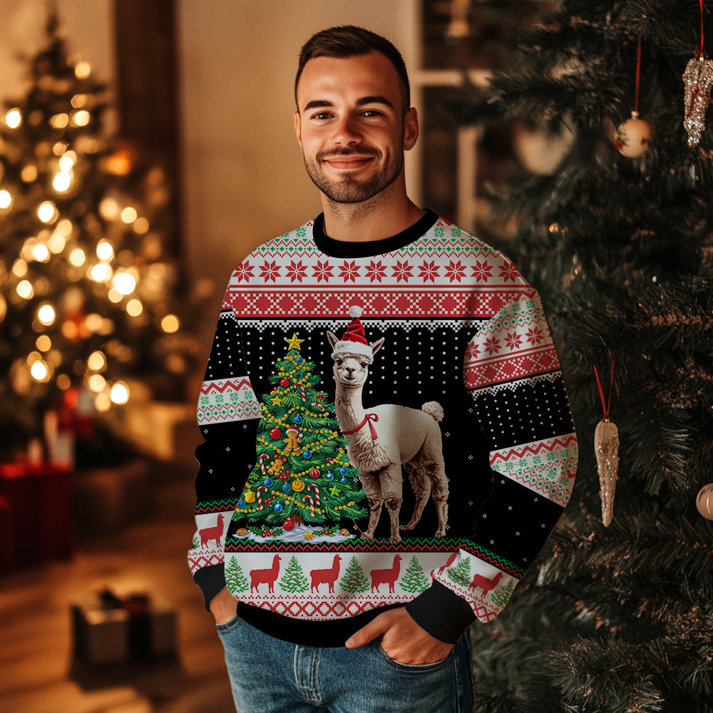 Cute Alpaca Ugly Christmas Sweater