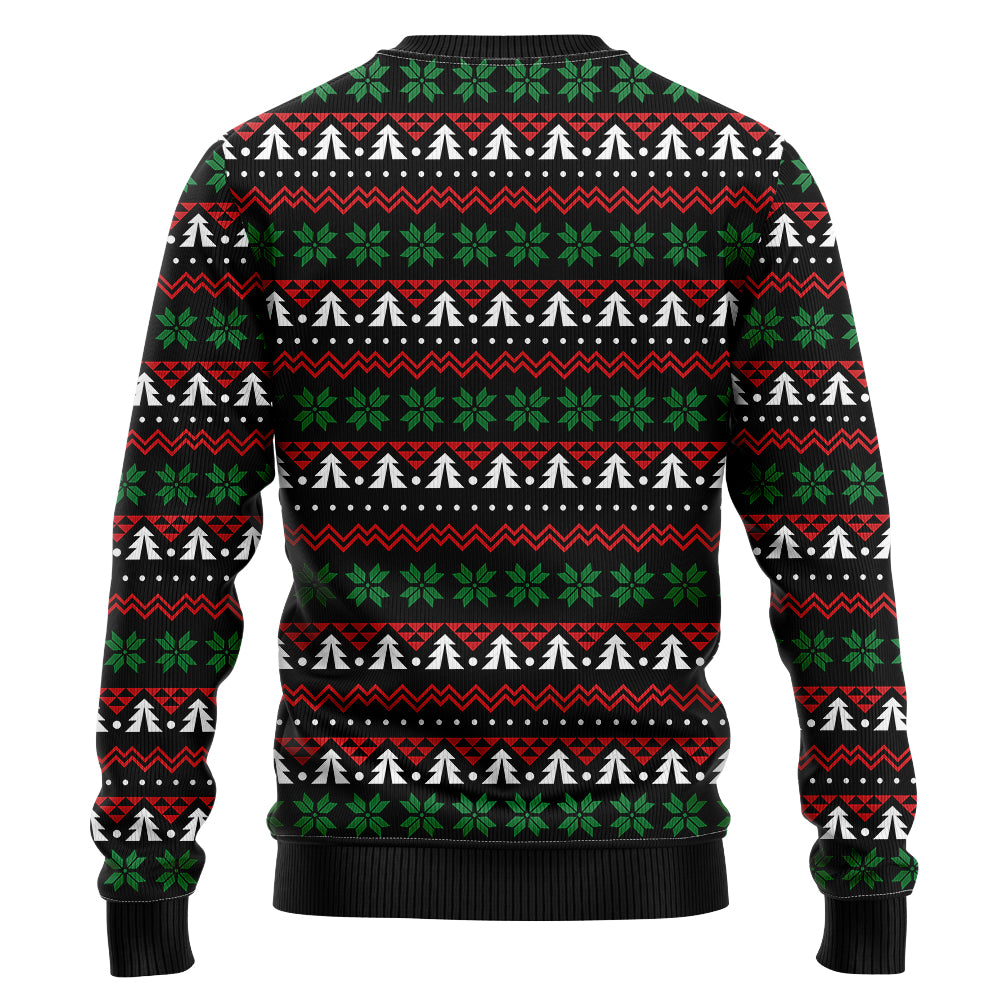 Festive Alpaca Santa Hat Ugly Christmas Sweater