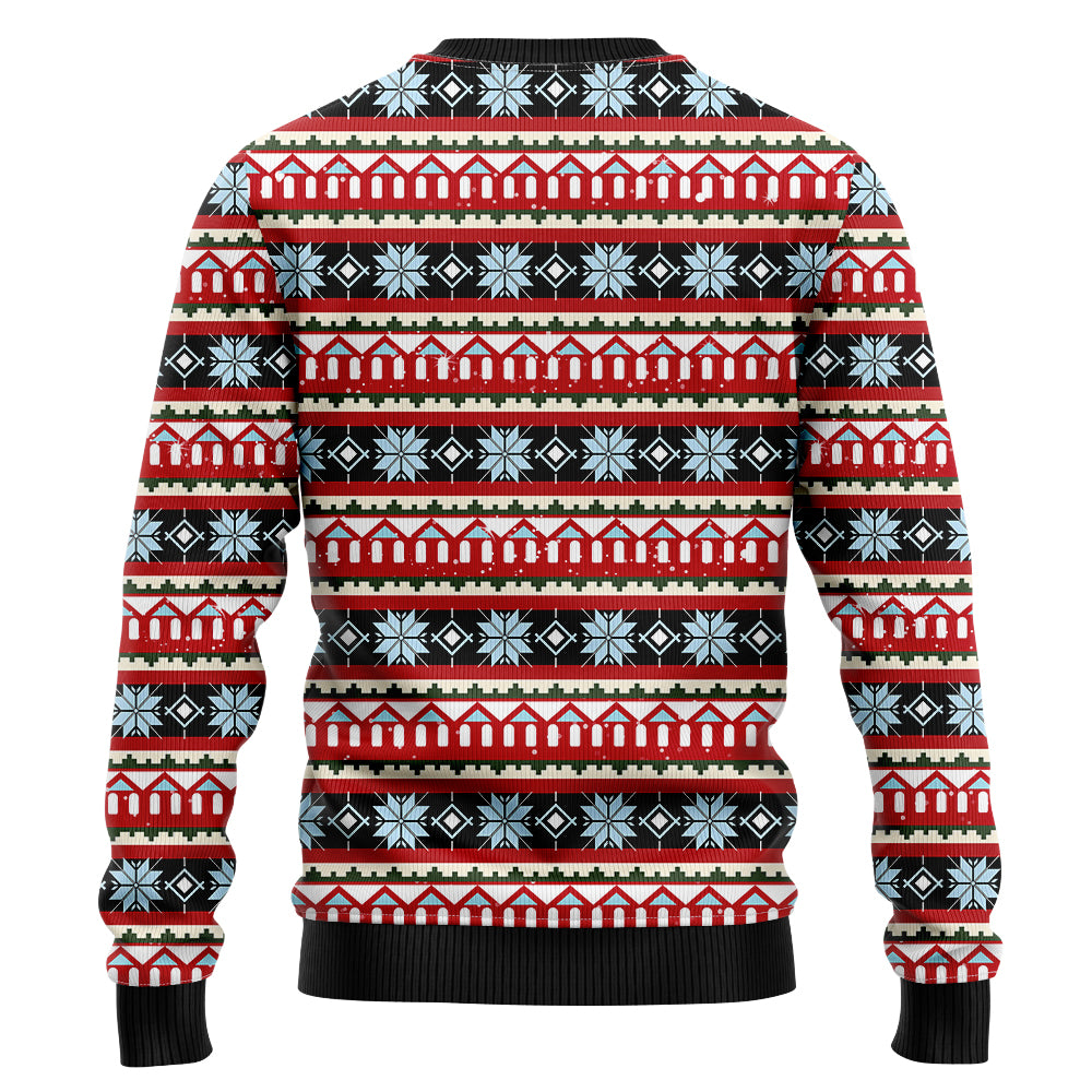 Snowman Playing Baseball Ugly Christmas Sweater