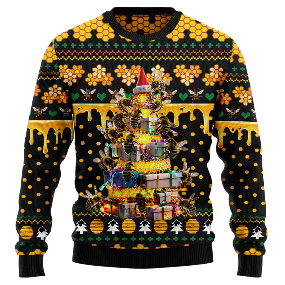 Honeybee Christmas Tree Ugly Christmas Sweater