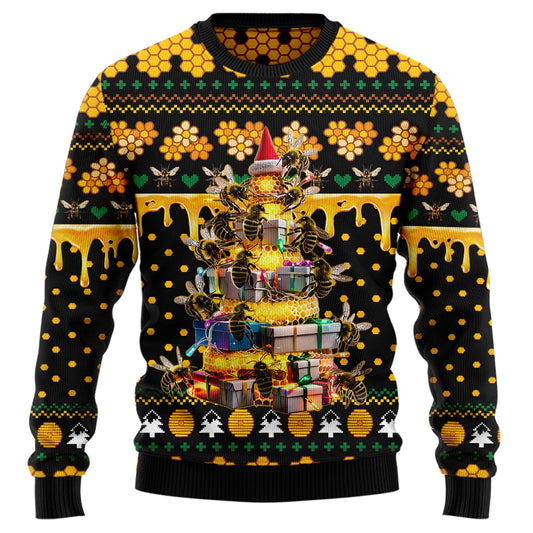 Honeybee Christmas Tree Ugly Christmas Sweater