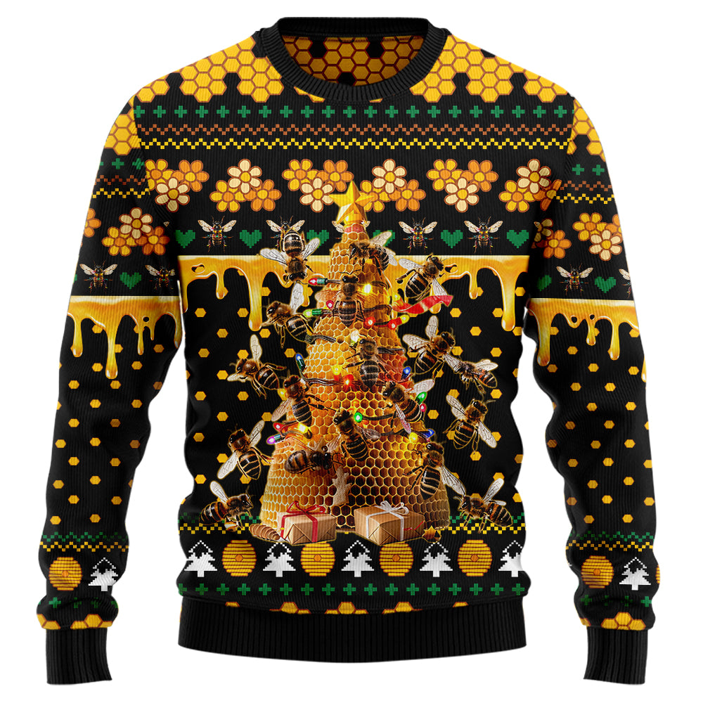Bee Christmas Tree Ugly Christmas Sweater