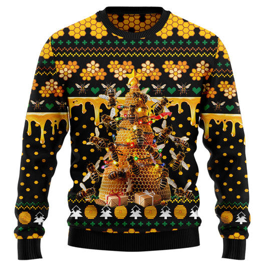 Bee Christmas Tree Ugly Christmas Sweater