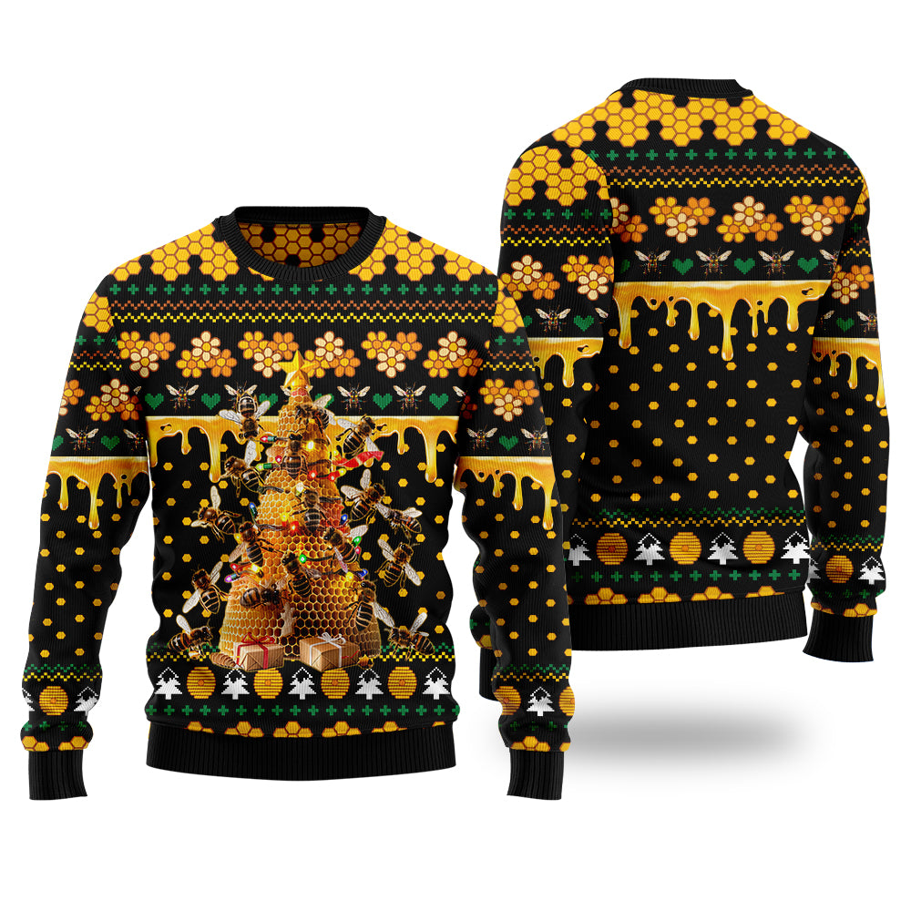 Bee Christmas Tree Ugly Christmas Sweater