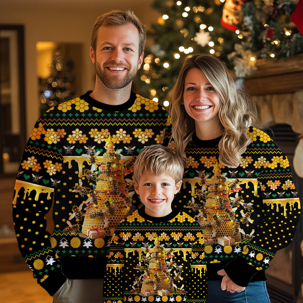 Bee Christmas Tree Ugly Christmas Sweater