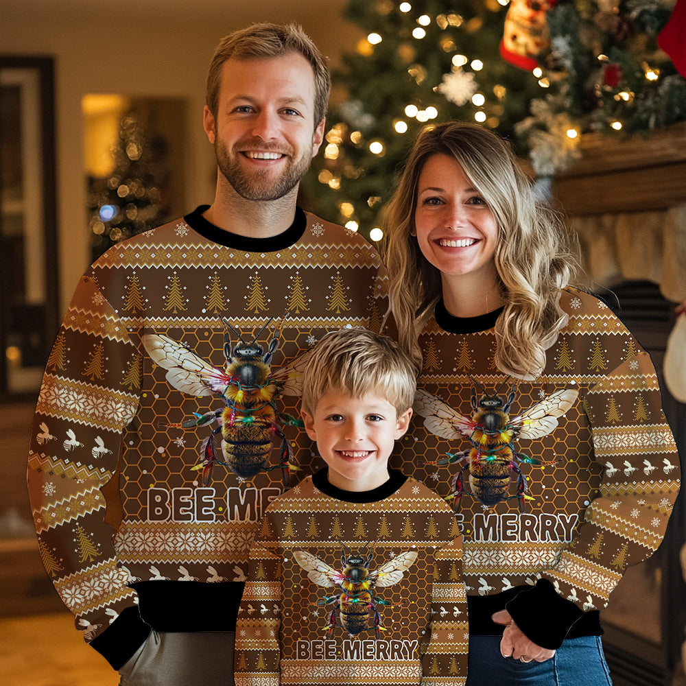 Bee Merry Ugly Christmas Sweater
