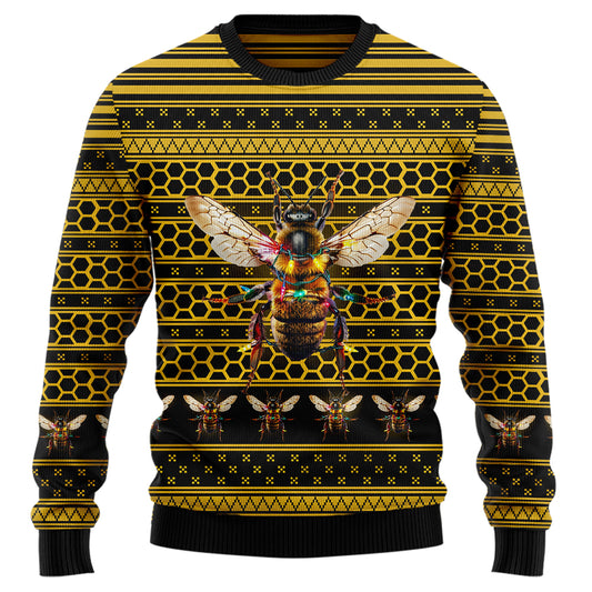 Festive Honeybee Ugly Christmas Sweater