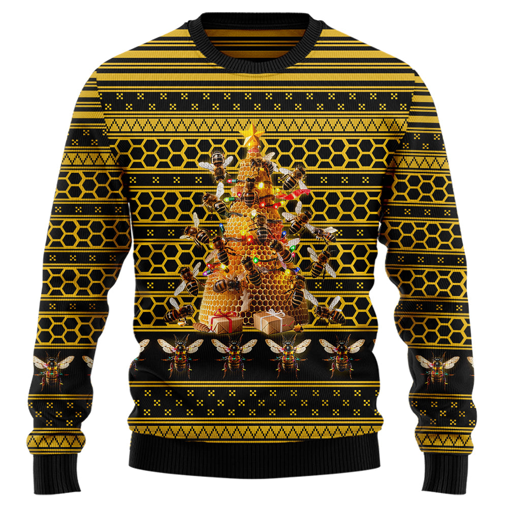 Festive Christmas Honeybee Ugly Sweater