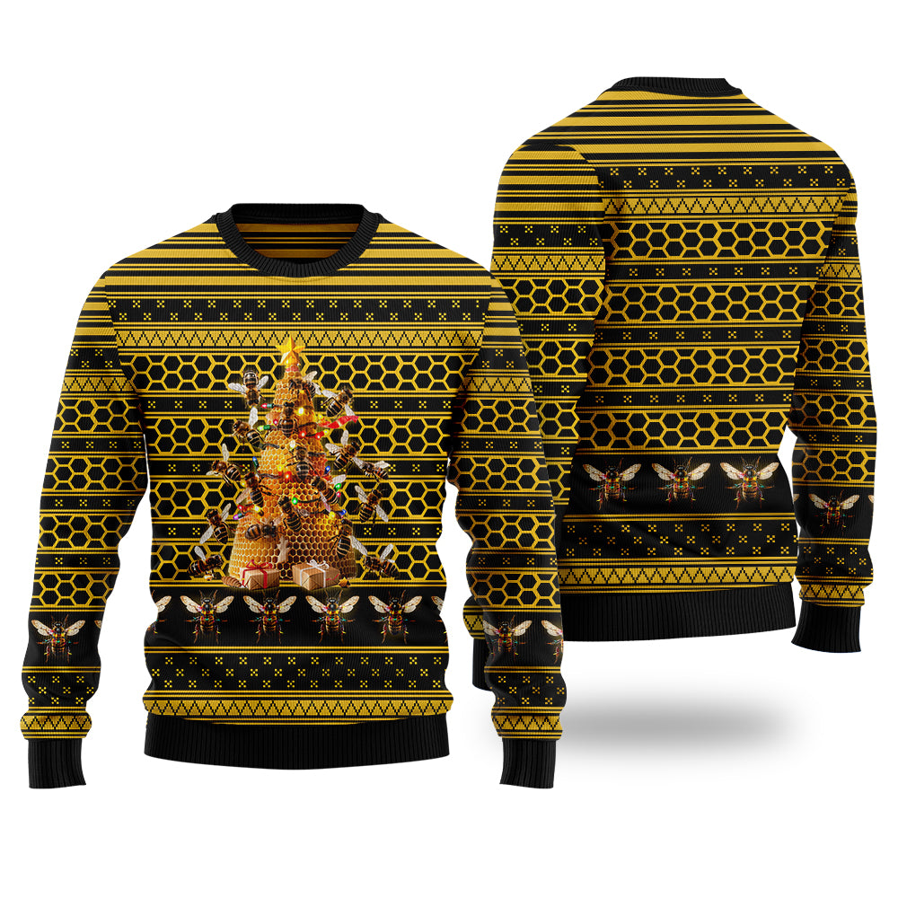 Festive Christmas Honeybee Ugly Sweater