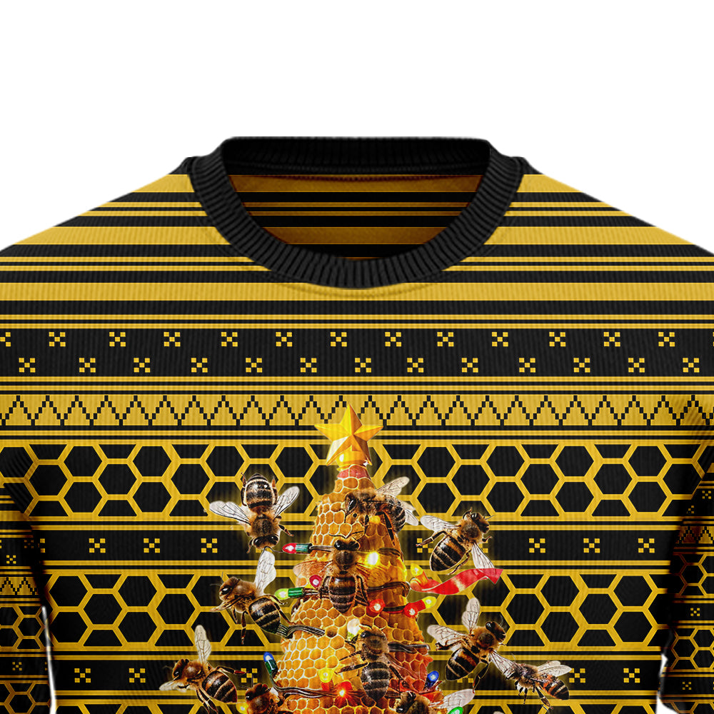 Festive Christmas Honeybee Ugly Sweater